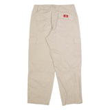 DICKIES Cargo Womens Trousers Beige Relaxed Tapered W28 L27