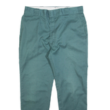 DICKIES Mens Trousers Blue Regular Straight W36 L30