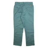 DICKIES Mens Trousers Blue Regular Straight W36 L30