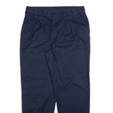 DICKIES Womens Trousers Blue Relaxed Tapered W36 L32