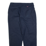 DICKIES Womens Trousers Blue Relaxed Tapered W36 L32