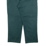 DICKIES Mens Trousers Green Regular Straight W36 L28