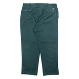 DICKIES Mens Trousers Green Regular Straight W36 L28