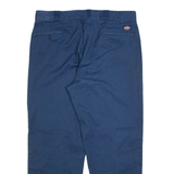 DICKIES Mens Trousers Blue Regular Straight W36 L29