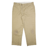DICKIES Mens Trousers Beige Regular Straight W38 L28