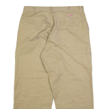 DICKIES Mens Trousers Beige Relaxed Straight W34 L29