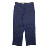 DICKIES 874 Workwear Mens Trousers Blue Regular Straight W36 L30