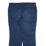 DICKIES Womens Trousers Blue Slim Straight W38 L30