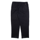 DICKIES Womens Trousers Black Regular Tapered W38 L32