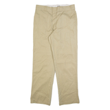 DICKIES 874 Workwear Mens Trousers Beige Regular Straight W33 L32