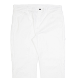 DICKIES Carpenter Mens Trousers White Regular Straight W40 L30