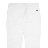 DICKIES Carpenter Mens Trousers White Regular Straight W40 L30