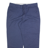 DICKIES 874 Workwear Mens Trousers Blue Regular Straight W40 L30