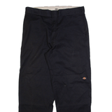 DICKIES Mens Trousers Black Loose Straight W38 L32