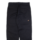 DICKIES Mens Trousers Black Loose Straight W38 L32