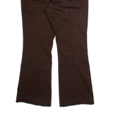 DICKIES Womens Trousers Brown Regular Bootcut W34 L31