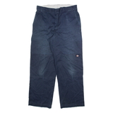 DICKIES Mens Trousers Blue Relaxed Straight W34 L32