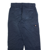 DICKIES Mens Trousers Blue Relaxed Straight W34 L32