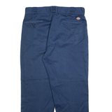 DICKIES Mens Trousers Blue Regular Straight W34 L30