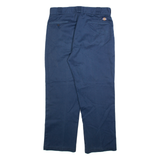 DICKIES Mens Trousers Blue Regular Straight W34 L30