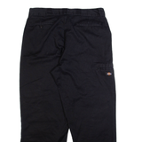 DICKIES Mens Trousers Black Relaxed Straight W38 L32