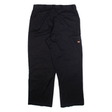 DICKIES Mens Trousers Black Relaxed Straight W38 L32