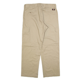 DICKIES Cargo Mens Trousers Beige Relaxed Straight W38 L32