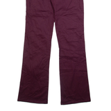 DICKIES Girls Trousers Maroon Regular Bootcut W30 L32