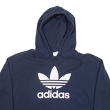 ADIDAS Cropped Womens Blue Hoodie UK 10