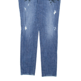 GUESS Floral Mens Jeans Blue Regular Straight W30 L32