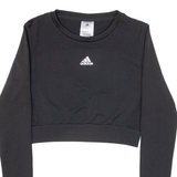 ADIDAS Cropped Womens Sweatshirt Black S