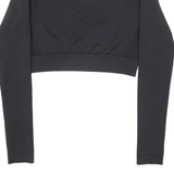 ADIDAS Cropped Womens Sweatshirt Black S