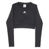 ADIDAS Cropped Womens Sweatshirt Black S