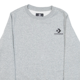 CONVERSE Womens Sweatshirt Grey S
