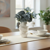 ANYDECO Flower Vase White Medium Melting Style Nordic Pot Home Decor