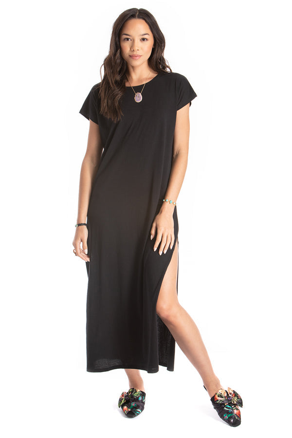 Maxi V-Back Dress - Organic Cotton