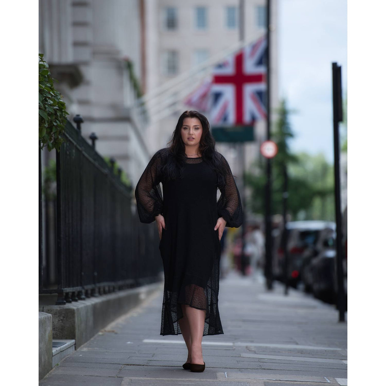 Aphrodite Black Holiday Resort Midi Dress | : Size UK 12/ US 8