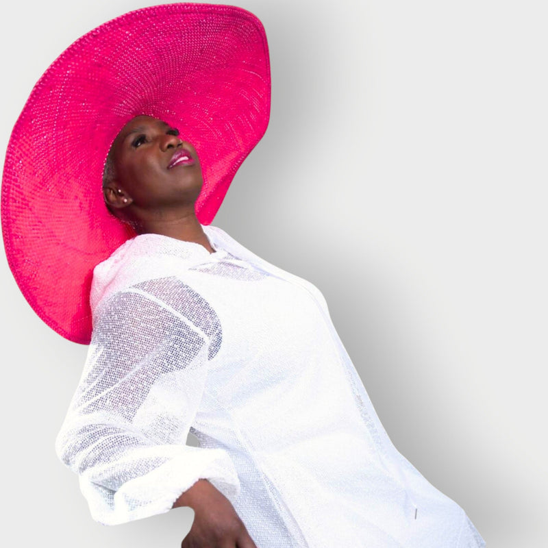 Aphrodite White Holiday Resort Midi Dress With Hoodie -Inclusive Plus Size up to UK 18 / US 14