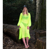 Aphrodite Neon Lime Holiday Resort Midi Dress