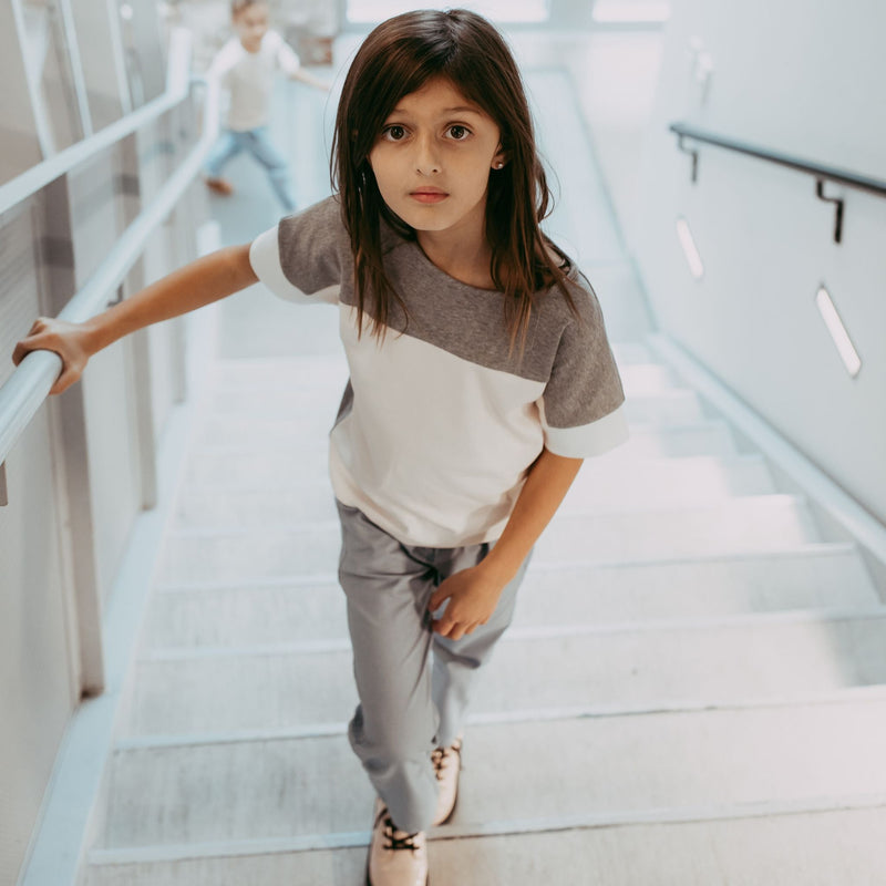 Drop Shoulder Colorblock Tee