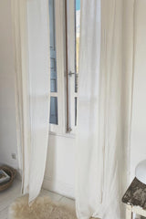 Rod pocket linen curtain