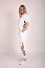 Upcycled Jogger in White