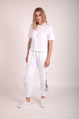 Upcycled Jogger in White