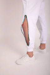 Upcycled Jogger in White
