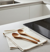 Anygleam Natural Wood 4pcs Wooden Spoon Beech Kitchen Tableware