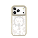 Clear Vanilla Flora iPhone 17 Pro Case With London Fog Ridge (MagSafe included)
