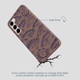 Chocolate Brown Vintage Catch Samsung Galaxy S23+(Plus) Case