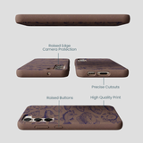 Chocolate Brown Vintage Catch Samsung Galaxy S23+(Plus) Case