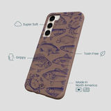 Chocolate Brown Vintage Catch Samsung Galaxy S23+(Plus) Case