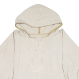 Mens Pullover Jacket Beige Hooded L